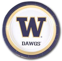 Mayflower Distributing Company 55237 U OF WASHINGTON - 7" PLATE 12CT, 7", Multicolor