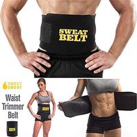RZDJ Women Sweat Body Suit Sweat Belt Shaper Premium Waist Trimmer Belt Waist Trainer Corset Shapewear Slimming Vest Underbust (Color : Black)