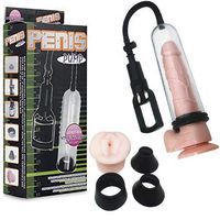 Powerful P~nnìs Training Pump Men Vacuum Pump P~nnìs Extension Enlargers with Soft TPE Sleeve Manual Operation (C)