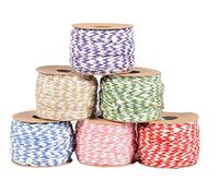 32.8 yd Colourful Burlap Jute Rope Twine Cord Hemp Rope String for Artworks DIY Crafts Gift Wrapping Twine Picture Display and Embellishments