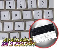 MAC DVORAK KEYBOARD STICKERS ON WHITE BACKGROUND