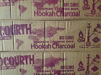 Big Cubes CocoUrth Coals Hookah Lounge Case Hookah Natural Coconut Charcoal 640 Pieces Big Cube Nara 10 Kilo Shisha Coal