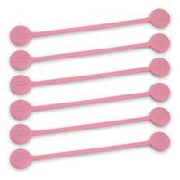 TwistieMag Strong Magnetic Twist Ties - The Tickled Pink Collection - Light Pink 6 Pack - Super Powerful Unique Solution for Cable Management, Hanging & Holding Stuff, Fidgeting, Or Just for Fun!
