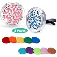 Car Fragrance Essential Oil Prume Diffuser Vent Clip Tree of Floral & Cloud Set