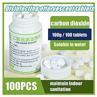 100g/Bottle Convenient 84 Disinfectant Effervescent Tablets, Clothing Bleaching Pool Floor Household Deodorant Disinfection Handmade Spray Containing Chlorine Liquid,Indoor Daily Cleaning