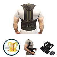 Back Brace Men and Women- Posture Corrector Adjustable- Back Support Belt Relief Back Pain Fix Hunchback (L)