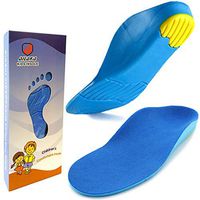 Ailaka Kids Orthotic Cushioning Arch Support Shoe Insoles, Children Pu Foam Inserts for Flat feet, Plantar Fasciitis, Feet Heel Pain Relief