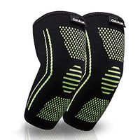 OMAX Elbow Compression Sleeve - Elbow Support for Tendonitis Arthritis, Elbow Pain, for Tennis, Golf, Volleyball, Baseball, Basketball, Workout, Gym, Weightlifting, Bodybuilding and Sports - 2 Pack