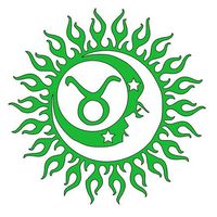 Home Grown Claremore Taurus (Zodiac) Vinyl Sticker | 5.5" Width X 5.5" Height (Green)