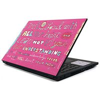 Skinit Decal Laptop Skin for Inspiron 15 3000 Series - Originally Designed Trust in The Lord Pink Design