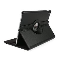 Jennyfly iPad 2 Case, Premium PU Leather 360 Degree Rotating Stand Protective Case Cover for 9.7 inch iPad 2/3/4 - Black