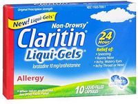 CLARITIN 24 Hour Allergy Liqui-Gels 10 ea (Pack of 7)