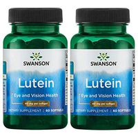 Swanson Lutein Eye Vision Retina Macula Health Supplement 40 mg 60 Softgels Sgels (2 Pack)