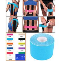 Water Resistant Kinesiology Tape, Uncut Muscle Support Adhesive Therapeutic Sports Wrap, Physio Muscle Strain Recovery Injury Support for Plantar Fasciitis Knee Elbow Wrist Back Neck Shoulder