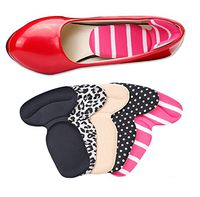 5Pair 2in1 Arch Support Inserts Pads Insoles- Heel Adhesive Sponge Liner Padded Shoe Snug Back Heel Inserts Heel Pad