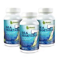 Maxx Herb Sea Vegetable 7 - Natural Iodine Supplement for Thyroid Support (270 Veggie Capsules, 3 Month Supply) - All Natural Seaweed and Kelp Vegan Capsules
