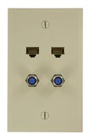 Leviton 5EA20-S4I QuickPlate, Ivory