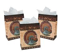 6 Large Thanksgiving Turkey Gift Bags Goodie Bags