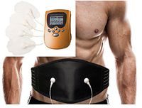 10 Modes Magic Portable Muscle Therapy Machine Pain Relief Massager | Improve Blood Flow and Blood Circulation PM10AB + Extra Best Belly Burning Belt Plus. HealthmateForever FDA Cleared (Orange)
