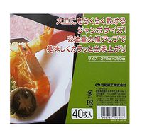Japanese Tempura Paper Oil-Absorbing Cooking Paper Made in Japan, 40 Sheets, 9.75 inch x 10.75 inch