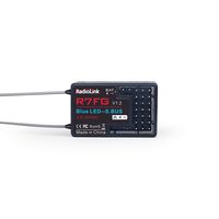 Radiolink R7FG 7CH 2.4G Receiver with Gyro Real-time Telemetry Long Range HV for RC Car and Boat Vehicles Work with RC4GS/RC6GS/T8FB/T8S