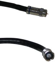 Black Point Products BS-055 25-Foot RG-6 Weatherproof Coax with Fittings, Black