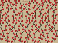 10ct Red Dot Woodland Berries Kraft Brown Tissue Paper Gift Wrapping 20"x30" Sheets nfLG -854