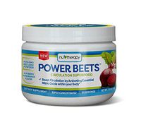 Nu-Therapy Power Beets, Super Concentrated Circulation Superfood, Dietary Supplement – Delicious Acai Berry Pomegranate Flavor – Non-GMO Beet Juice Powder, 30 Servings