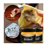 DZT1968 Natural Wood Seasoning Beeswax，Furniture Care Beeswax Home Cleaning Cleaner and Protector Wax，Traditional Beeswax Polish for Wood & Furniture (2 Pcs Beeswax)