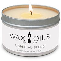 Wax and Oils Soy Wax Aromatherapy Scented Candles (A Special Blend) 8 Ounces. Single