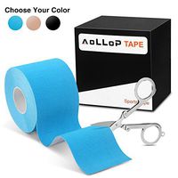 Kinesiology Tape, Elastic Therapeutic Muscle Tape Sports Tape for Knee Shoulder Elbow,Water Resistant, Breathable,Latex Free Kinesiology Tape Uncut Bulk,2" x 16.5 feet (Including Folding Scissor)