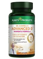 Dr. Cannell's Advanced Vitamin D Women's Formula - Purity Products - Fortified with Lutein and Biotin for Healthy Skin and Hair - 60 Vegetarian Capsules