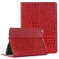 TechCode iPad Air Book Case 9.7 Inch, Folio Case Cover Stand Premium PU Leather Smart with Auto Sleep/Wake Feature Case Cover for Apple iPad Air 9.7 inch-Red