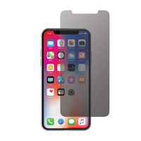 Incipio PLEX Pro Privacy Screen Tempered Glass Screen Protector for Apple iPhone X - Shaded Two-Way Shielding