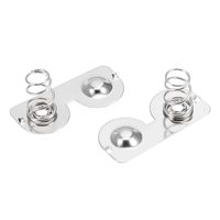 uxcell 50 Pcs AA Battery Negative to Positive Conversion Spring Contact Nickeling Plate 26.5mmx12mm