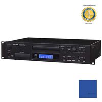 Tascam CD-200iL Rackmount Professional CD Player with Microfiber and 1 Year Everything Music Extended Warranty