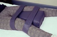 Hip Orthosis 13”L x 4” thick 5” top to 10” bottom; color: teal