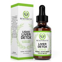 Liver Cleanse – Organic Milk Thistle and Natural Herbal Blend. Potent Liquid Drops for Gallbladder Detox – Great Taste | 2X Absorption | 100% Alcohol and Gluten Free. Large 2oz Bottle.