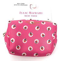 Isaac Mizrahi Pink Pill Case with Pill Organizer M-F | 3 X 3 in