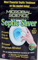 MICROBIAL SCIENCE LABORATORIES, LLC Septic Saver - Removes Dangerous Nitrates Before They Pollute Your Well Water and The Environment - 4 Month Treatment