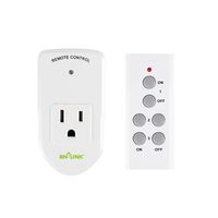 BN-LINK Wireless Remote Control Electrical Outlet Switch for Lights, Fans, Christmas Lights, Small Appliance, Long Range White 10A/1200W (1 Pack)