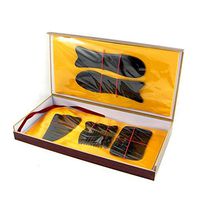 Natural Buffalo Horn Comb Multi-Shape GuaSha Scraping Massage Tools for SPA Acupuncture