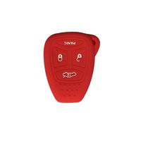 Red Silicone Rubber Keyless Entry Remote Key Fob Case Skin Cover Protector fit for 2006 2007 MITSUBISHI