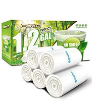 Small Clear Trash Bags – FORID 1.2 Gallon Garbage Bags 220 Count Wastebasket Bin Liners for Bathroom Bedroom Office Garbage Can