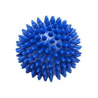 Footful Spikey Massage Ball Slightly Soft for Palm/Feet/Arm/Neck/Back Stress Relief Ball Deep Blue---7cm