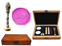 MNYR Fancy Fishbone Luxury Wood Box Silver Metal Peacock Wedding Invitations Gift Cards Paper Stationary Envelope Seals Custom Logo Wax Seal Sealing Stamp Wax Sticks Melting Spoon Wood Gift Box Kit