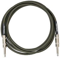 DiMarzio EP1710 Military Green Overbraided Instrument Cable (10 ft)