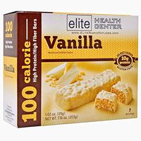 Elite Health Center Vanilla Protein Bar, Gluten Free, HCG Friendly, Low Sugar, 1.02 oz, 7 Count