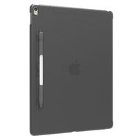 SwitchEasy CoverBuddy Pencil Holder Back Cover for iPad Pro 12.9-inch 2015/2017 Version (Compatible with Smart Keyboard, Smart Cover and Apple Pencil),Translucent Black