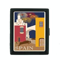 Perfection In Style Metal Cigarette Case Vintage Travel Posters Design 019